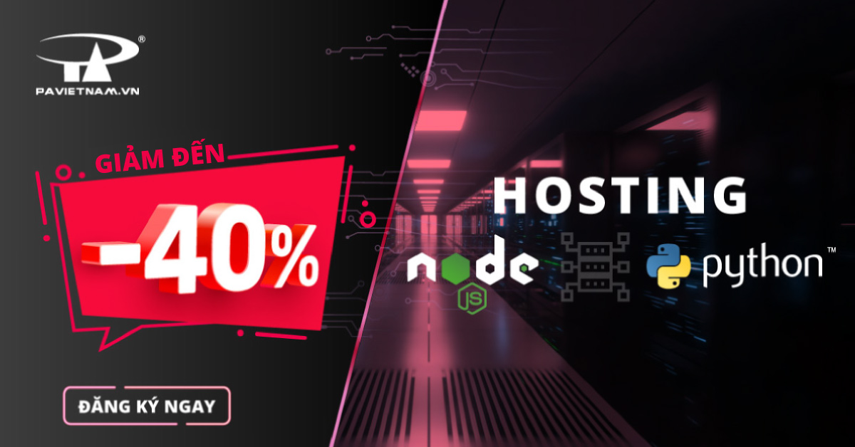 Giảm đến 40% Hosting NodeJS, Python