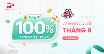Ưu đãi độc quyền - Tặng đến 100% thời gian
