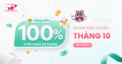Ưu đãi độc quyền - Tặng đến 100% thời gian