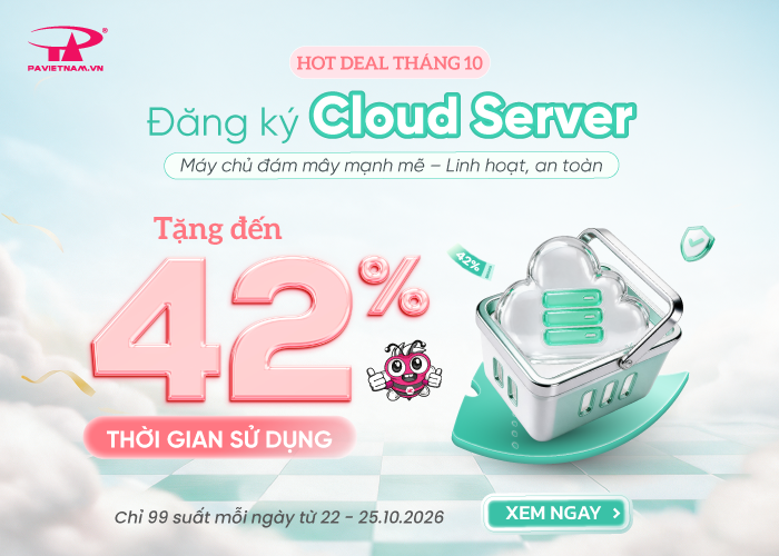 ưu đãi cloud server (22 - 25.10.2026) - VN